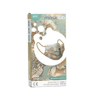 masklab™ Lotus Pond Adult 3-ply Surgical Mask 2.0 (Box of 10, Individually-wrapped)