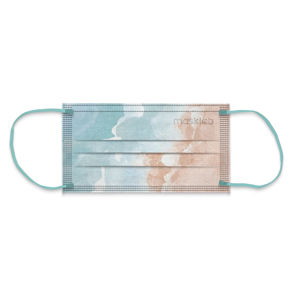 masklab™ Blue Horizon Adult 3-ply Surgical Mask 2.0 (Box of 10, Individually-wrapped)