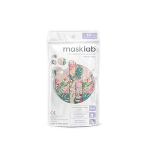masklab™ Tropical Blossom Adult 3-ply Surgical Mask 2.0 (Pouch of 10)