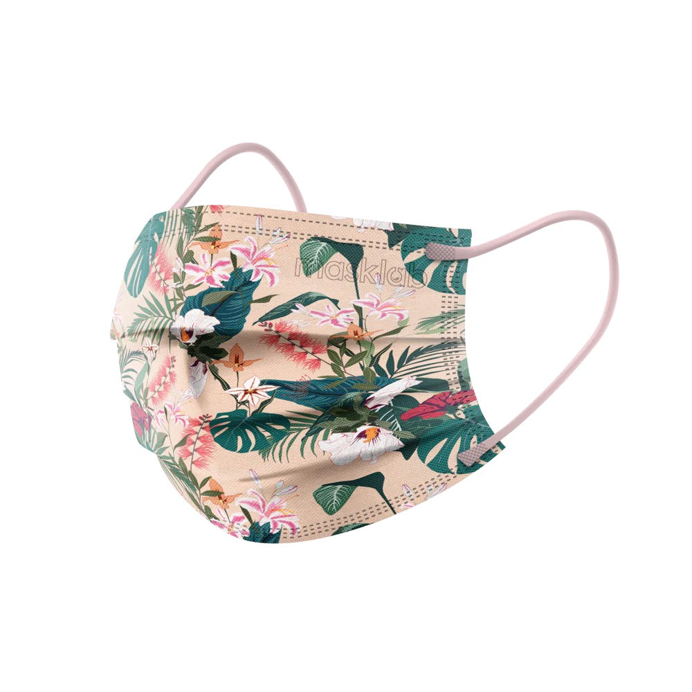 masklab™ Tropical Blossom Adult 3-ply Surgical Mask 2.0 (Pouch of 10)