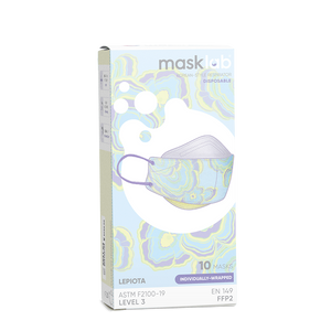 masklab™ Lepiota (Frame & Fable) Adult Korean-style Respirator 2.0 (Box of 10, Individually-wrapped)