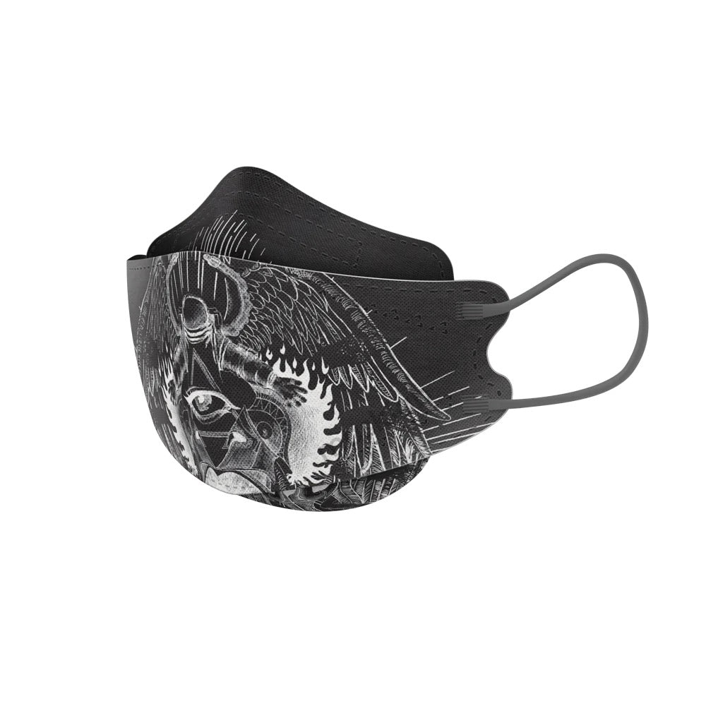 masklab™ Technological Civilization Adult Korean-style Respirator 2.0 (Box of 10 with 2 Designs, Individually-wrapped)