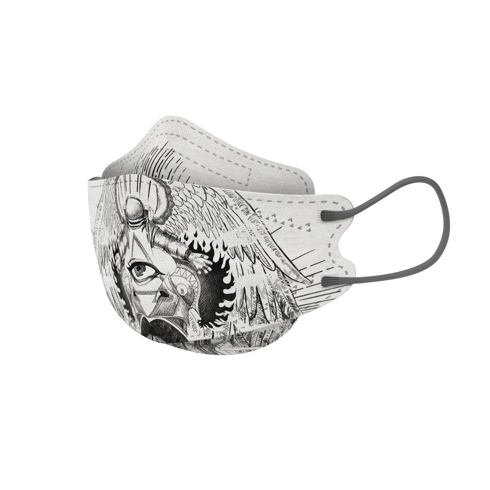 masklab™ Technological Civilization Adult Korean-style Respirator 2.0 (Box of 10 with 2 Designs, Individually-wrapped)